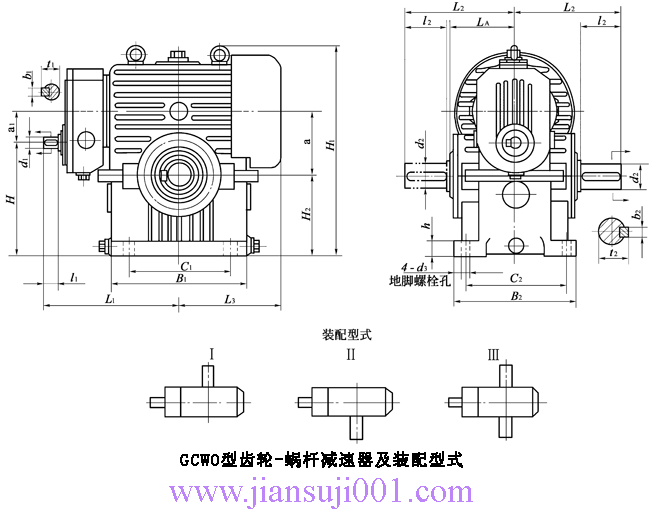 GCWO100GCWO125GCWO160GCWO200GCWO250͵ټ(j)΁U΁݆֮ϵX݆-΁UpbʽcҪߴ磨JB/T7008-1993